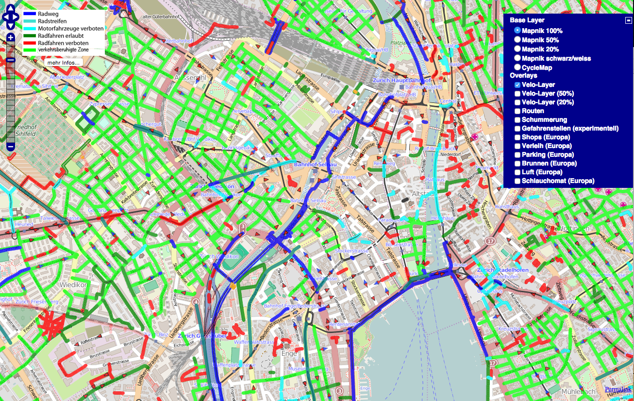 osm cycle map key